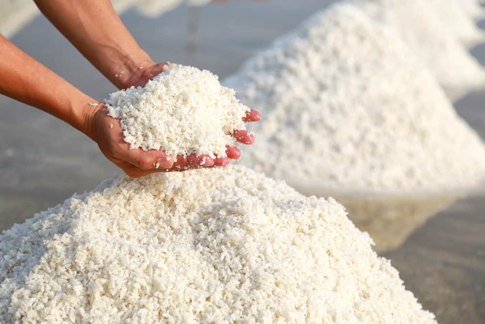 A Photo of Piles of Salt